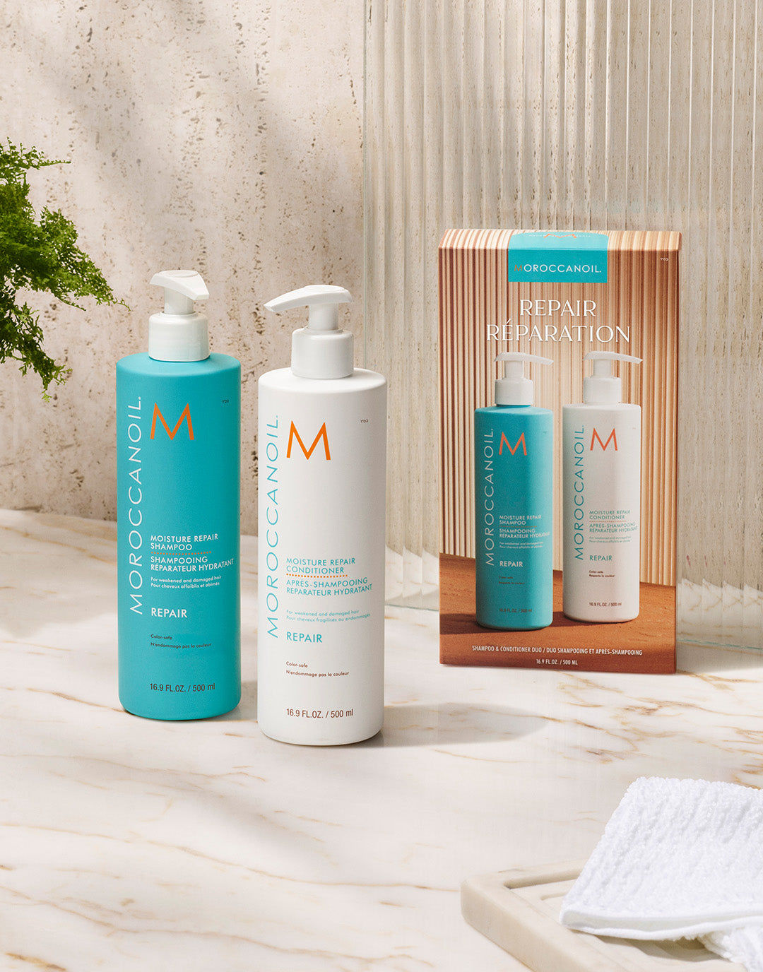 Moroccanoil Hydration Shampoo 8.5oz, Conditioner 8.5 oz + Treatment oil  (.85oz)