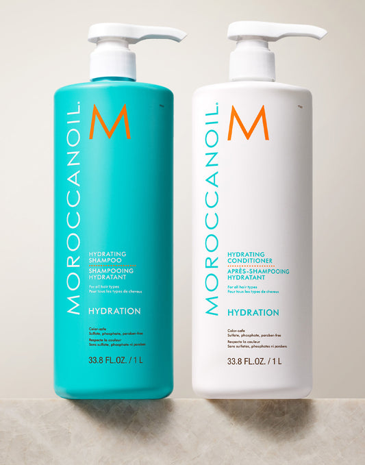 Hydrating Shampoo & Conditioner Liter Bundle