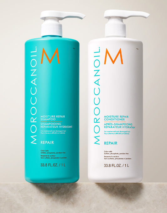 Moisture Repair Shampoo & Conditioner Liter Bundle